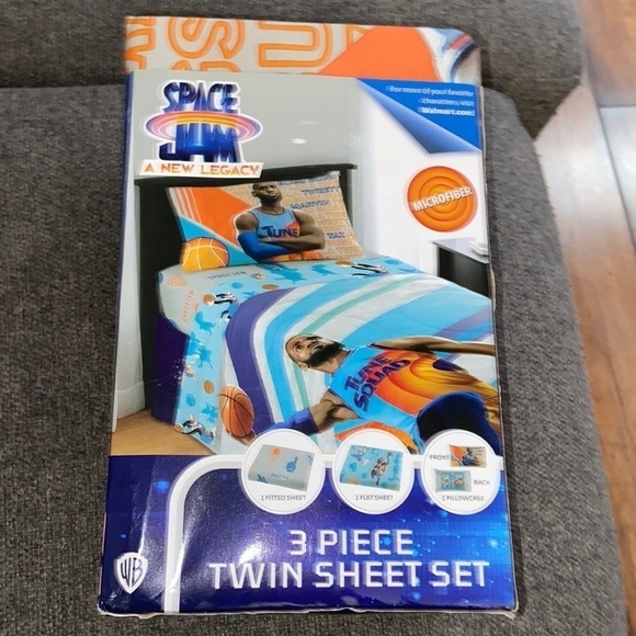 Space Jam A New Legacy LeBron James 3 Piece Twin sheet Set p6 - Picture 1 of 7